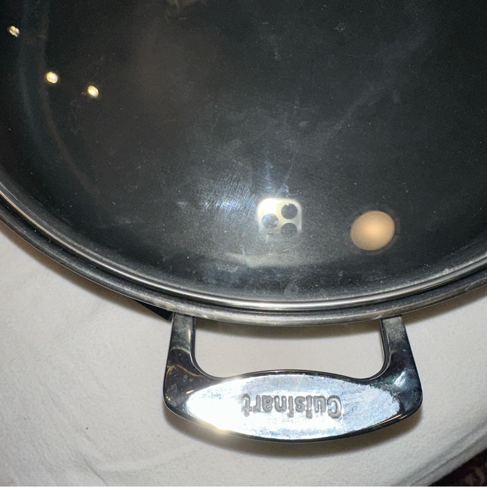 Cuisinart CSK-150 1500-Watt Nonstick Oval Electric Skillet,Brushed Stainless 18 - Picture 2 of 5